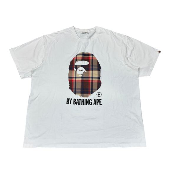 BAPE Check By A Bathing Ape Short Sleeve T Shirt Men's 3XL - Picture 1 of 15